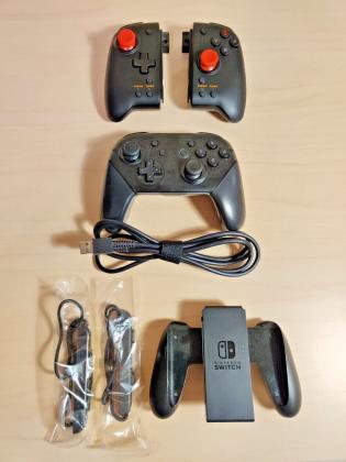 Nintendo Switch 32GB with Gray Joy‑Con + 6 Games,Pro Controller