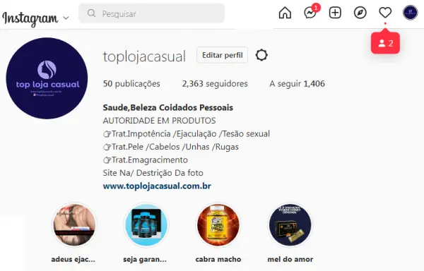 top loja casual