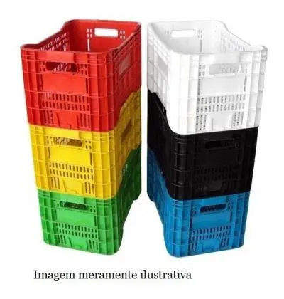 CAIXA PLÁSTICA AGRÍCOLA TIPO HORTIFRUTI R$ 19, 00 TODO BRASIL FOB