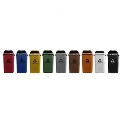 CONJUNTO COLETA SELETIVA 4 LIXEIRA 50 LITRS R$ 480, 00 PARA AS REVENDAS