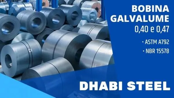 Bobina Galvalume  A pronta entrega em SP- Dhabi Steel BR