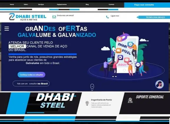 Dhabi Steel a mais arrojada distribuição de galvalume do Brasil