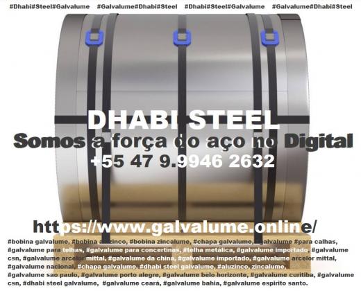 Bobina Galvalume 0,40mm x 1200mm com #Dhabi Steel