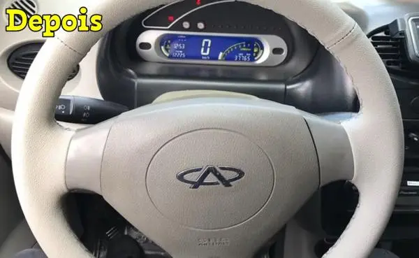 Recuperação De Volantes Automotivos Com Capa De Couro Ou Corvin Costurada A Mão