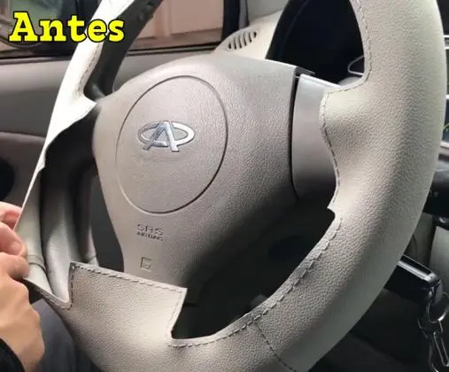 Recuperação De Volantes Automotivos Com Capa De Couro Ou Corvin Costurada A Mão