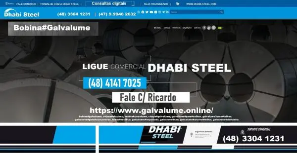 Rolo Galvalume  0, 40mm x 1200mm é na #Dhabi Steel