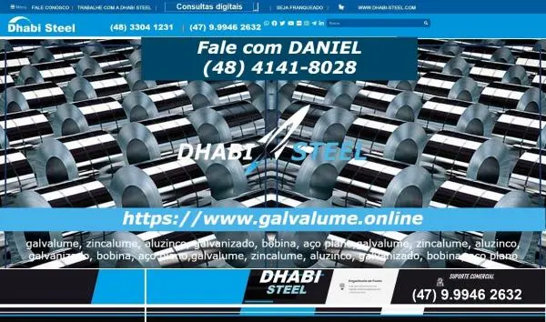 Somos a força do Galvalume no Brasil #Dhabi Steel
