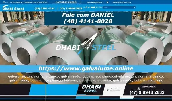 Somos a força do Galvalume no Brasil #Dhabi Steel