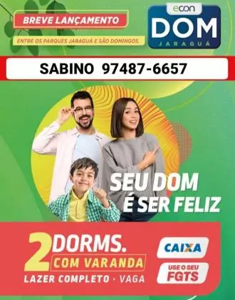 Dom Jaraguá - 2 dormitórios com terraço - Opção de vaga - Obras iniciadas