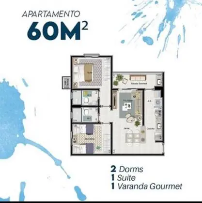 Vendo Apartamento com sacada gourmet