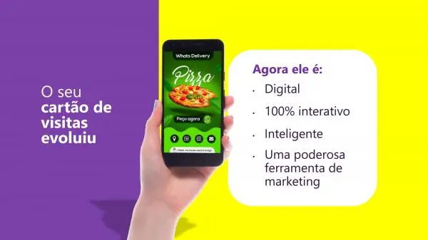 Cartão de Visita Digital e interativo.