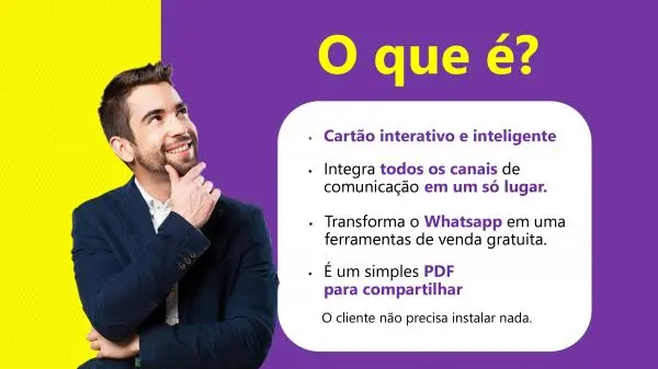 Cartão de Visita Digital e interativo.