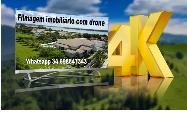 Filmagem e edição profissional com drone e filmadoras formato 4k