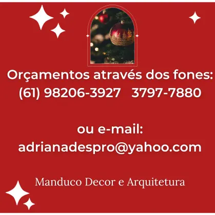 Locação de árvore de Natal decorada da Manduco Decor e Arquitetura - Brasília DF