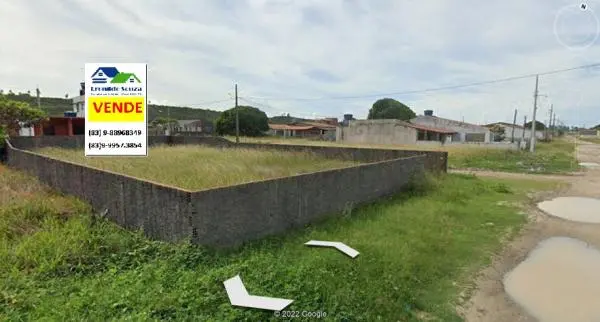 PITIMBU-PB/BRASIL  - LOTE DE TERRENO DE ESQUINA À VENDA NO LOT. PRAIA AZUL A 300M DA PRAIA