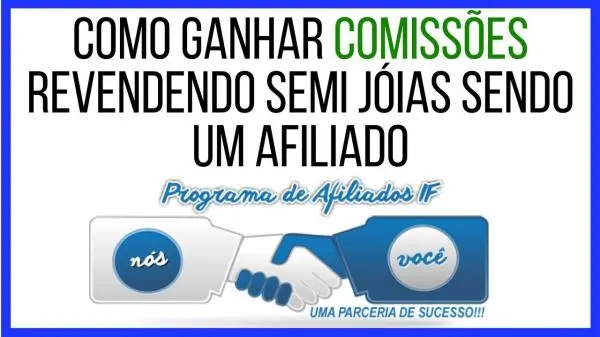 trabalhe com programa de afiliados