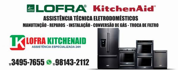 Precisando de consertos para eletrodomésticos Lofra e Kitchenaid