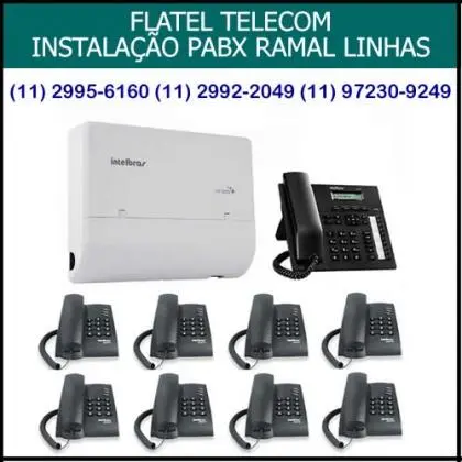 serviços de telecomunicações e rede PABX
