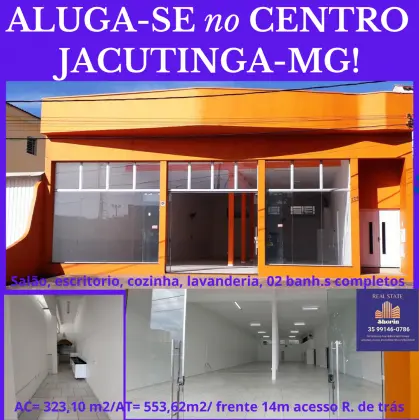Aluga-se na melhor localização de Jacutinga-MG