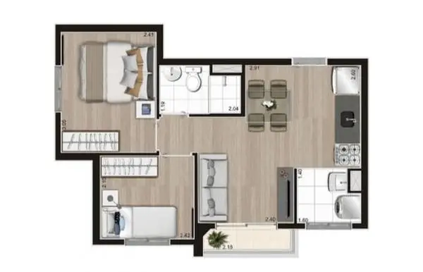 Apartamento ao lado da estação Giovanni Gronchi