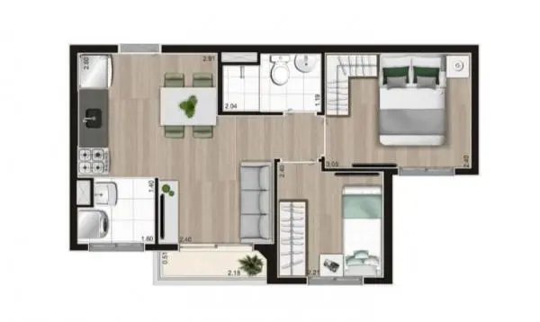 Apartamento ao lado da estação Giovanni Gronchi
