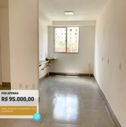 Apartamento Novo de 2 Quartos - Aceita Financiamento de 100%