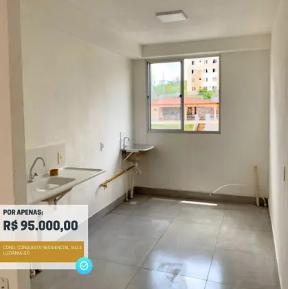 Apartamento Novo de 2 Quartos - Aceita Financiamento de 100%