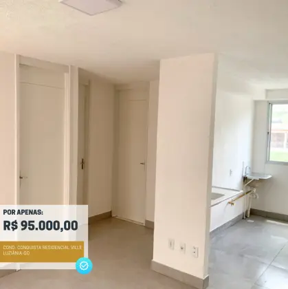 Apartamento Novo de 2 Quartos - Aceita Financiamento de 100%