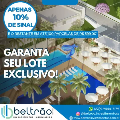 Terrenos á venda em condomínio fechado