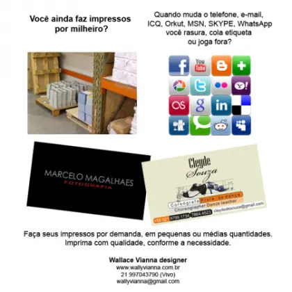 Wallace Vianna designer gráfico freelance autônomo Rio de Janeiro RJ