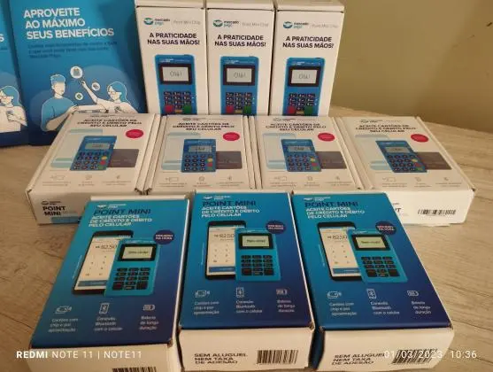 Maquina cartão de crédito Mini Nfc 2 - máquina - Kit  Qr code - R$20