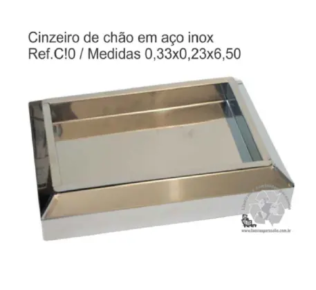 Coletor de bitucas e cinzeiros em inox