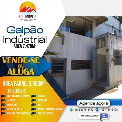 Vende - se Galpão Industrial de 7.470m2