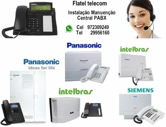 instalação e manutenção e suporte em centrais de PABX
