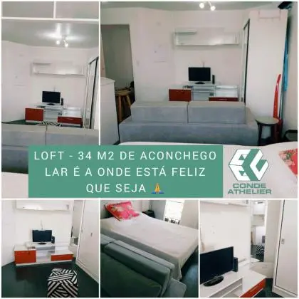 Loft Condomínio Royal Light completo uso imediato