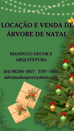 Venda e locação de árvore de Natal em Brasília DF