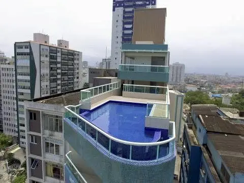 Apartamento à venda no Itararé em São Vicente - Frente ao mar