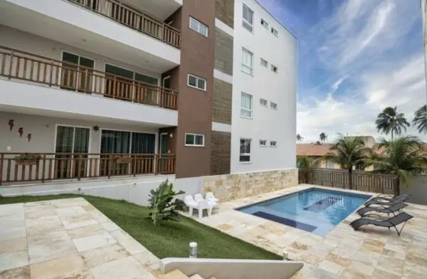 Apartamento mobiliado com vista mar