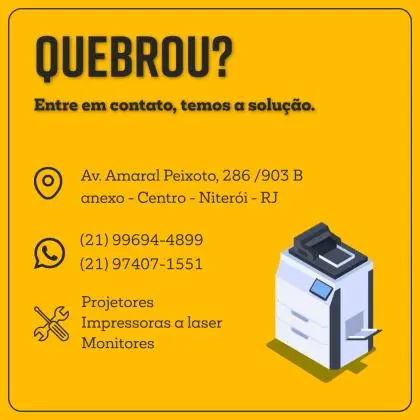 Assistência Técnica em Projetores e impressoras a laser Niterói