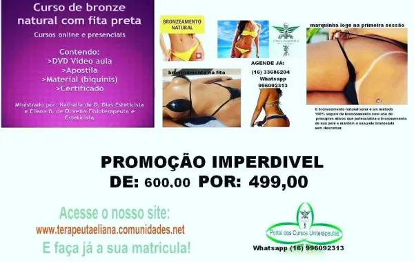 Curso de estética e massagem