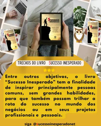 Livro - E-book Sucesso Inesperado Autora Fátima A. Debonis