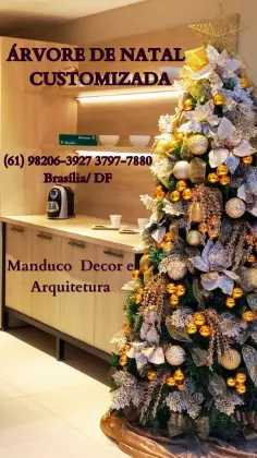 Aluguel e Venda de árvore de Natal decorada da Manduco Decor e Arquitetura