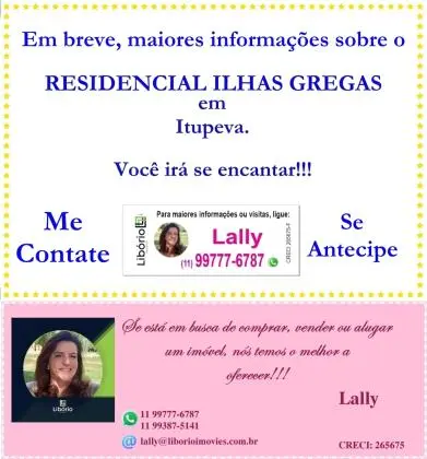 RESIDENCIAL ILHAS GREGAS - APARTAMENTOS - ITUPEVA/SP