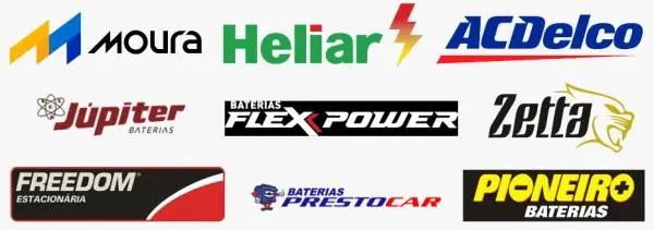 Linha Completa Baterias Garantia 24m Entrega  Instalação Grátis SP