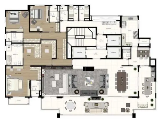 MOEMA APTO 4 SUITES 5 VAGAS 404 M2 ÚTEIS LAZER COMPLETO NUNCA HABITADO ANDAR ALTO