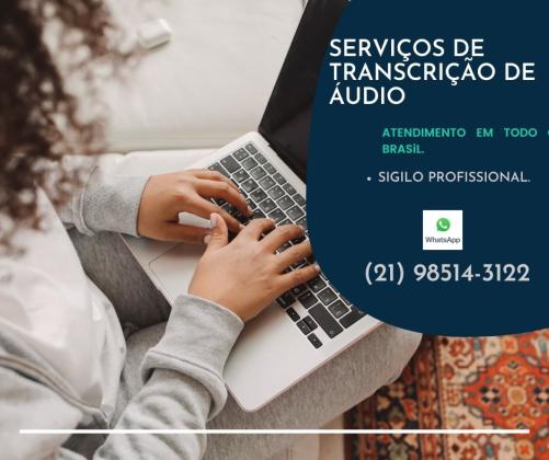 Transcrição de Áudio em português (Brasileiro).