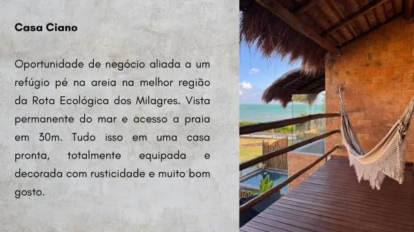 vendo casa nova mobiliada 2 suites na praia do Marceneiro