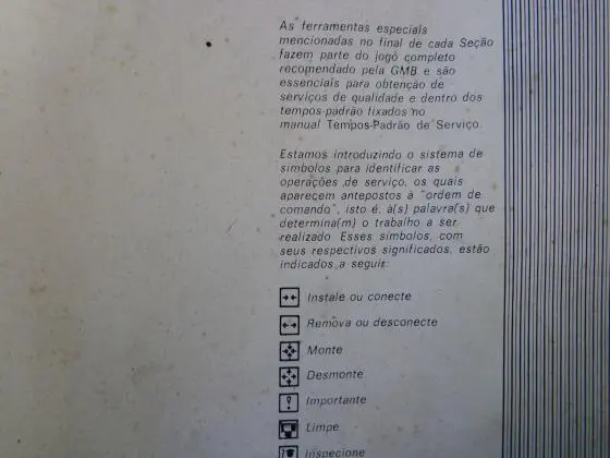 Manual de manutenção do Chevette  (GM) Original