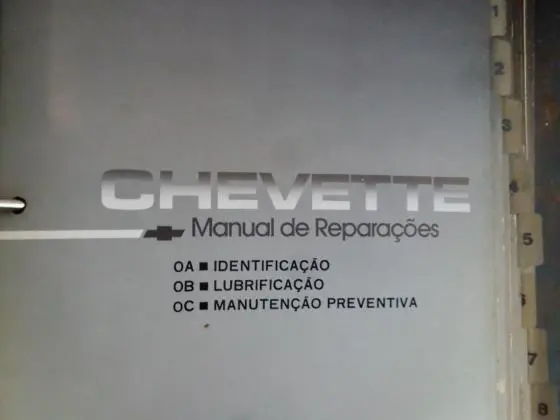Manual de manutenção do Chevette  (GM) Original