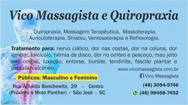 Massagem para dor nas costas - Vico Massagista e Quiropraxia